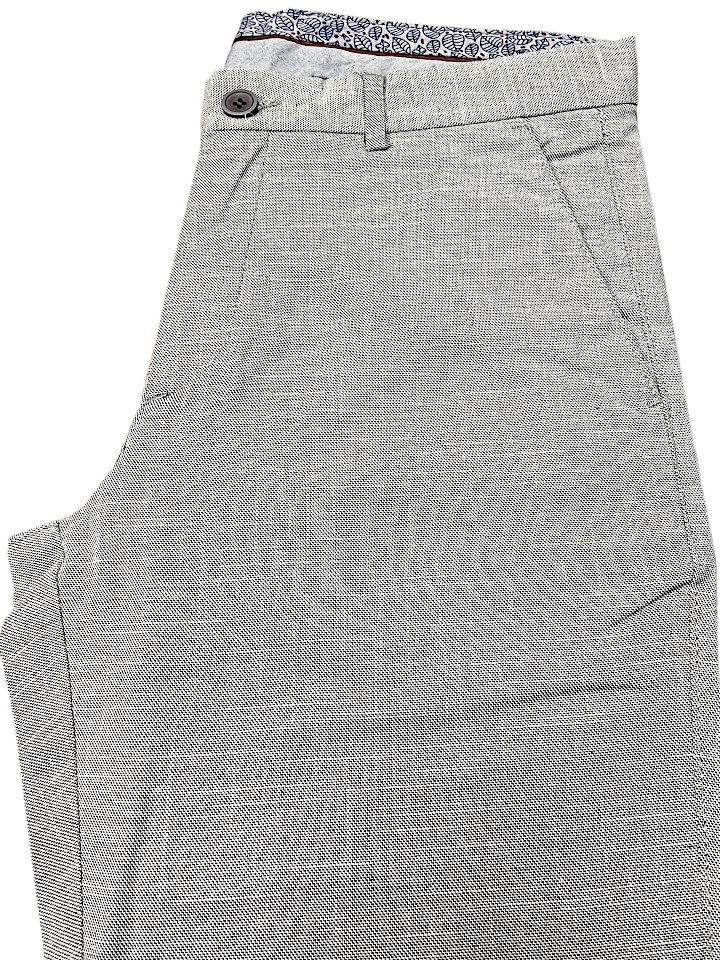 Pánske nohavice sivé so vzorom, P533