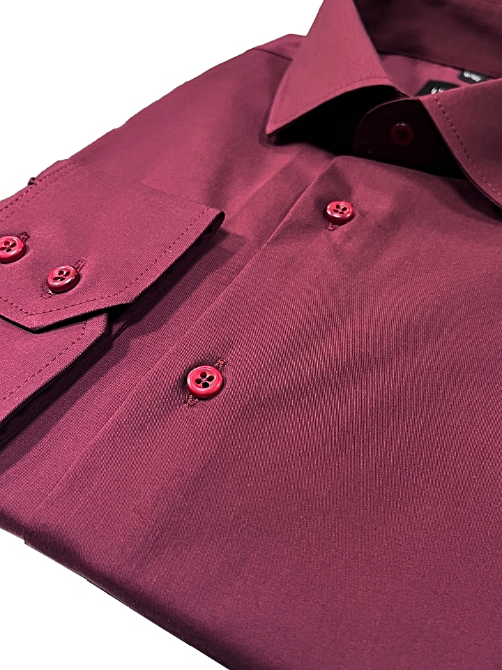 Pánska košeľa bordovej farby, P244