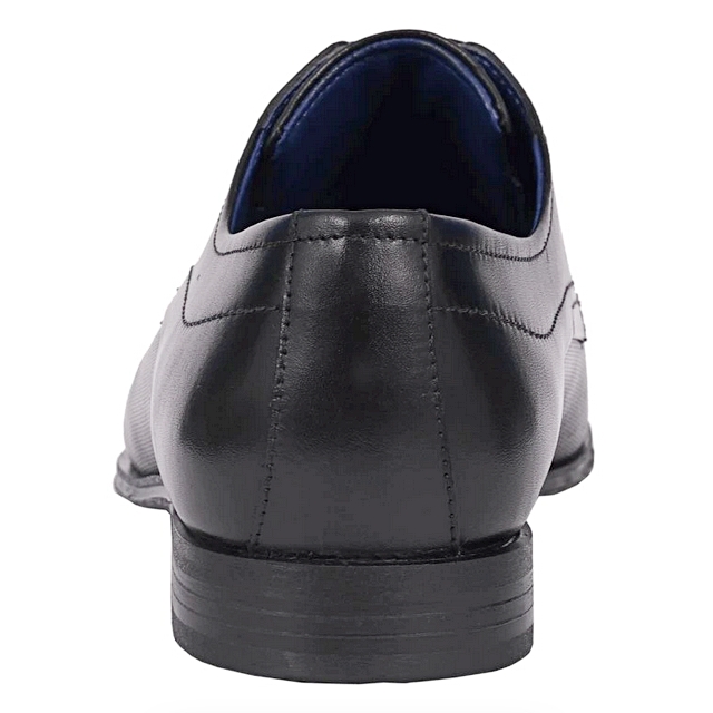 Pánske kožené topánky čierne, P504